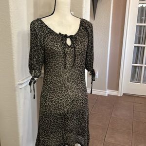 Angie leopard print mini dress